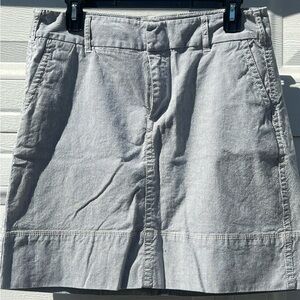 Merona Gray Striped Skirt w Pockets